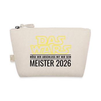 Meister 2026 Das wars Möge Abschluss mit mir sein - Bio-Täschchen - Natur - Vorne