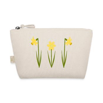 March Birthday Birth Flower Daffodils in Bloom - Organic Pouch - nature - Front
