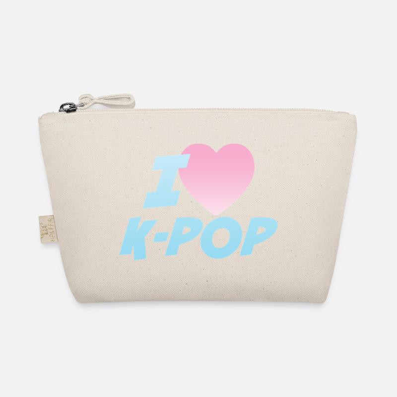 Ich liebe K-Pop Bio-Täschchen