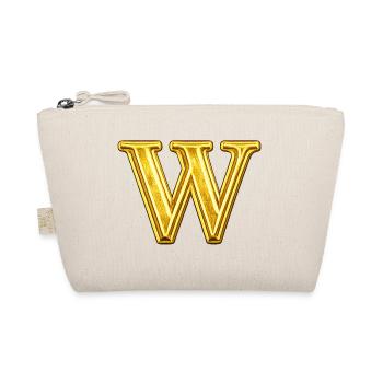 Monogramme W doré - Trousse biologique - nature - Devant