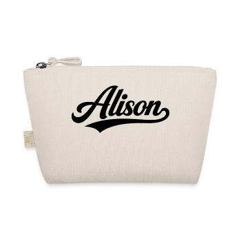 Alison name first last family - Organic Pouch - nature - Front