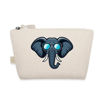 Éléphant lunettes rétro - Trousse biologique - nature - Devant