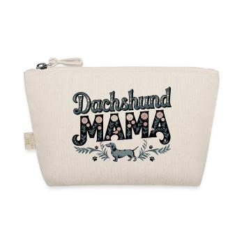  Dachshund Mama Florales Motiv Für Stolze Dackel - Bio-Täschchen - Natur - Vorne