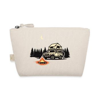 Rooftop tent camping shirt for outdoor adventurers - Organic Pouch - nature - Front