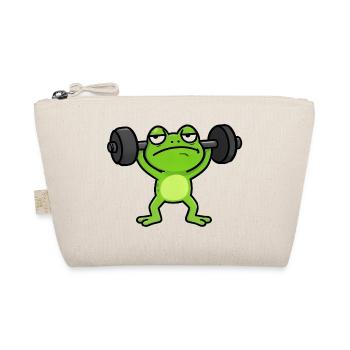 Haltérophile grenouille de la salle de sport verte - Trousse biologique - nature - Devant