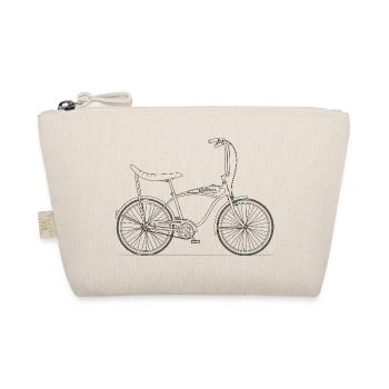 Bonanza Bicycle Motif for Retro Bike Vintage Fans - Organic Pouch - nature - Front