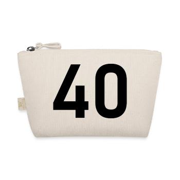 40. 40 YEARS. 40th ANNIVERSARY. 40 YEARS ANNIVERSARY. - Organic Pouch - nature - Front