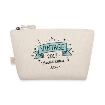 Vintage 2013 Birthday Banner Edition - Organic Pouch - nature - Front