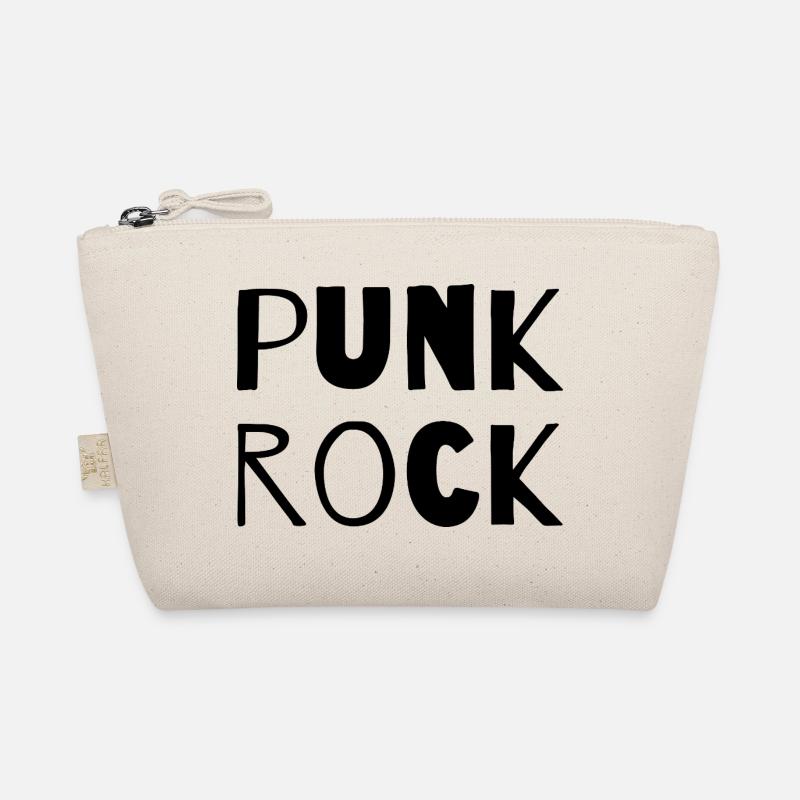 punk rock music logo design Organic Pouch