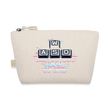 Funny Gaming Keyboard WASD My Cardio Gamer - Organic Pouch - nature - Front