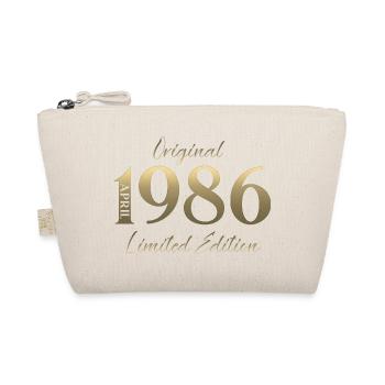 40th Birthday Gift Husband Original April 1986 - Organic Pouch - nature - Front
