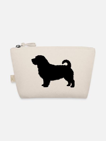 Norfolk Terrier silhouette - Organic Pouch - nature - Front