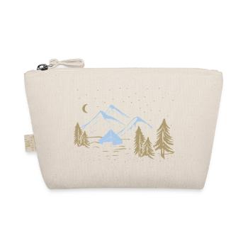 Night Mountain Camping Scene - Organic Pouch - nature - Front