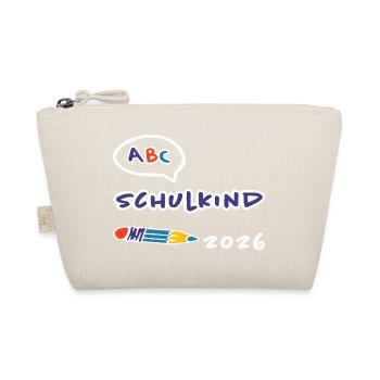 ABC Schulkind 2026 – Einschulung Schulanfang - Bio-Täschchen - Natur - Vorne