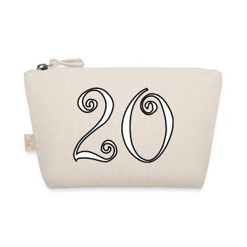 20. 20e ANNIVERSAIRE. ANNIVERSAIRE 20 ANS. 20 ANS. - Trousse biologique - nature - Devant