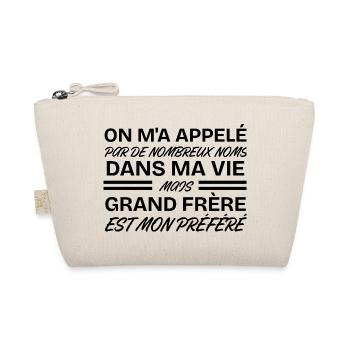 Préféré Nom Est Grand Frère, Cadeau pour Frère - Trousse biologique - nature - Devant