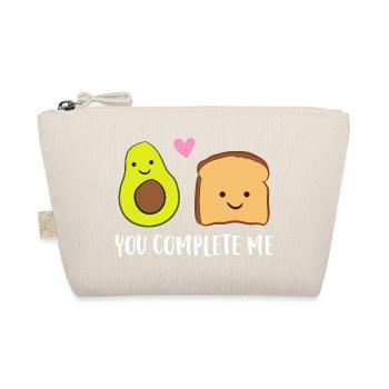 Du vervollständigst mich mit Avocado-Toast - Bio-Täschchen - Natur - Vorne
