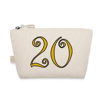 20. 20. JAHRESTAG. 20-JÄHRIGES JUBILÄUM. 20 JAHRE. - Bio-Täschchen - Natur - Vorne