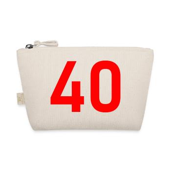 40. 40 ANS. 40e ANNIVERSAIRE. ANNIVERSAIRE 40 ANS. - Trousse biologique - nature - Devant