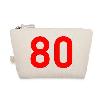 80. 80 YEARS. 80th ANNIVERSARY. 80 YEARS ANNIVERSARY. - Organic Pouch - nature - Front