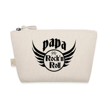 Papa Rock and Roll Totenkopfflügel - Bio-Täschchen - Natur - Vorne