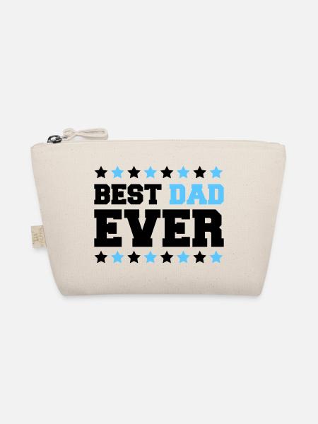 Bold Dad Stars Emblem - Organic Pouch - nature - Front