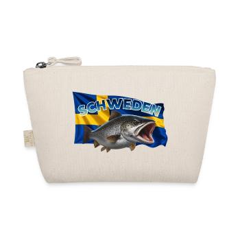Forelle Angeln Schweden - Fisch Motiv - Bio-Täschchen - Natur - Vorne