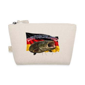 Wels Angeln Deutschland - Rhein Monster - Bio-Täschchen - Natur - Vorne
