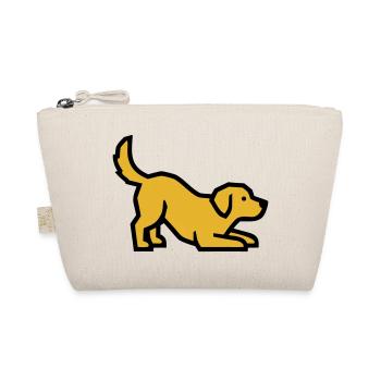 Spielender Hund Golden Retriever Labrador Welpe - Bio-Täschchen - Natur - Vorne