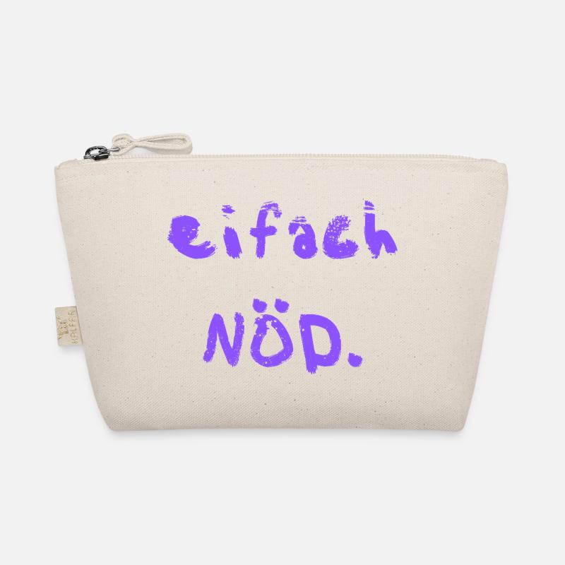 eifach NÖD. in lila  Bio-Täschchen