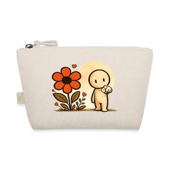Der kleine Gedanke | Blume - Bio-Täschchen - Natur - Vorne