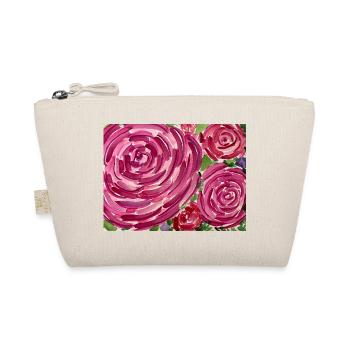 Rosenaquarell - Bio-Täschchen - Natur - Vorne