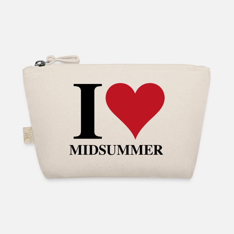 Ich Mittsommer ♥ - Bio-Täschchen - Natur