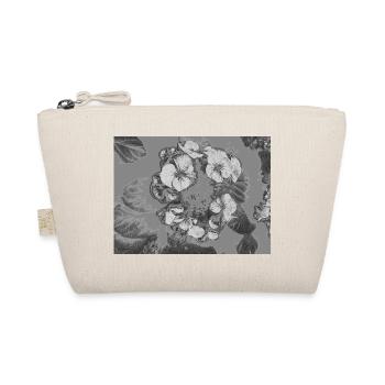 Monochrome flower detail - Organic Pouch - nature - Front