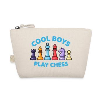 Cool Boys play Chess coole Jungs spielen Schach  - Bio-Täschchen - Natur - Vorne