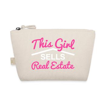 This girl sells real estate Funny Realtor Agent - Organic Pouch - nature - Front