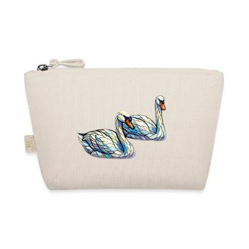 Cygnes en vitrail - Trousse biologique - nature - Devant