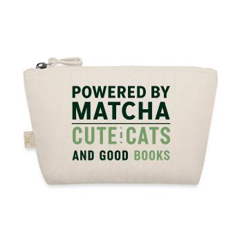 Matcha Cat Books T-shirts Cadeaux de rats de bibliothèque - Trousse biologique - nature - Devant