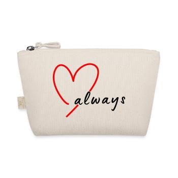 Red Sketch Heart Hand Drawing - Organic Pouch - nature - Front