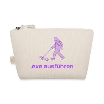 Exe Ausführen Lila - Bio-Täschchen - Natur - Vorne