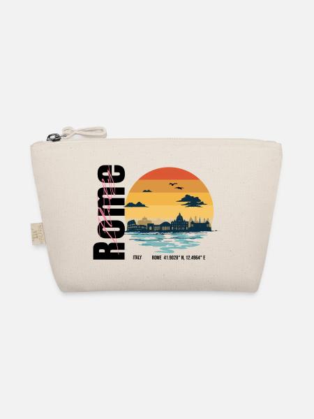 Rome Retro Summer - Bio-Täschchen - Natur