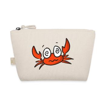 Roter Krabbencartoon mit großen Augen - Bio-Täschchen - Natur - Vorne