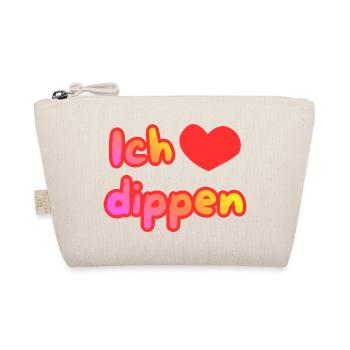 Ich liebe dippen - Bio-Täschchen - Natur - Vorne