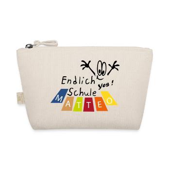 Endlich Schule Matteo  - Bio-Täschchen - Natur - Vorne