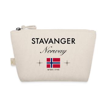 Stavanger Norwegen Koordinaten Reise Souvenir - Bio-Täschchen - Natur - Vorne
