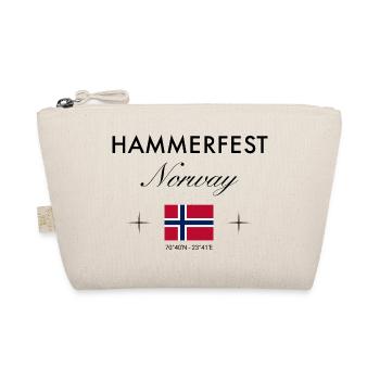 Hammerfest Norwegen Koordinaten Reise Souvenir - Bio-Täschchen - Natur - Vorne