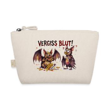 Vergiss Blut Pommes Fledermaus Halloween Design - Bio-Täschchen - Natur - Vorne