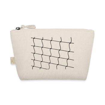 Netz aus Strick mit Knoten - Bio-Täschchen - Natur - Vorne
