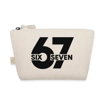 67 Six Seven – Minimal Streetwear Design - Bio-Täschchen - Natur - Vorne