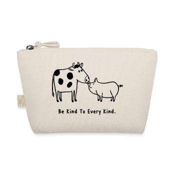 Soyez gentil avec chaque cochon végan gentil - Trousse biologique - nature - Devant